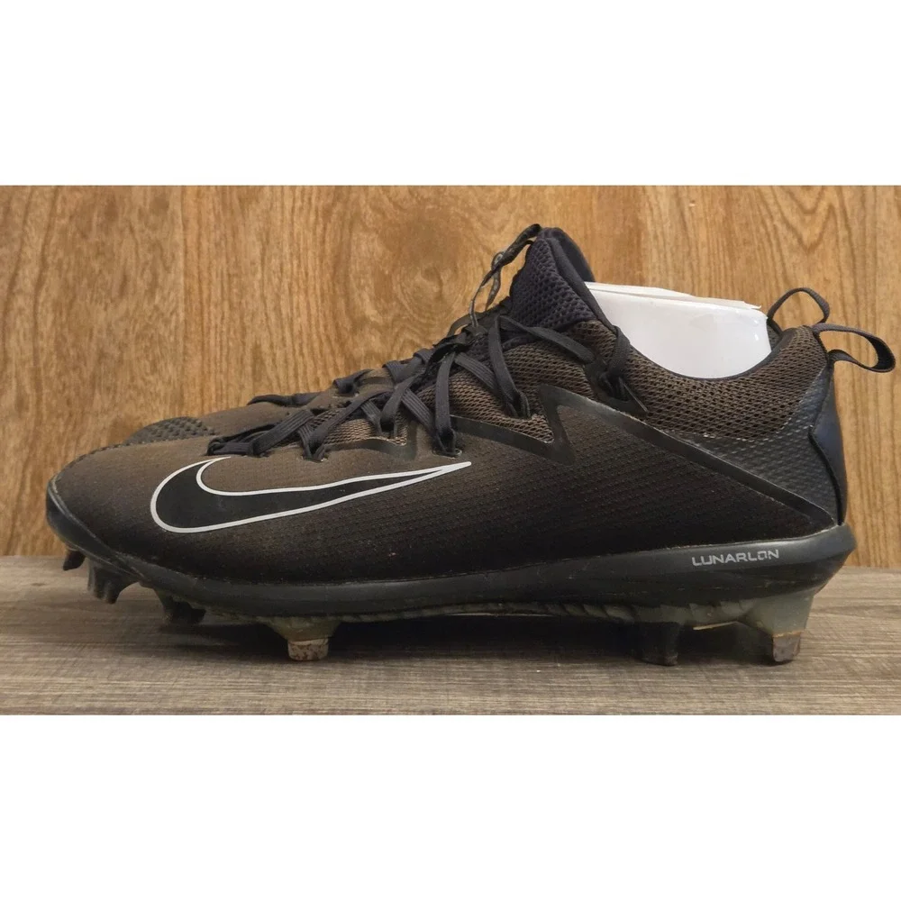 Nike Lunar Vapor Ultrafly Elite Metal Baseball Cleats Mens Size 11.5 Black